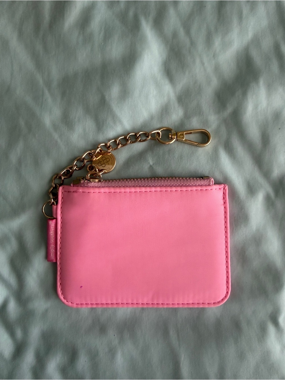 Simply southern pink wallet keychain